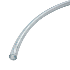 HOSE, 3/8" ID, HEAVY WALL PVC, CLEAR BRAIDED HOSE, 3/8" ID, HEAVY WALL PVC, CLEAR BRAIDED