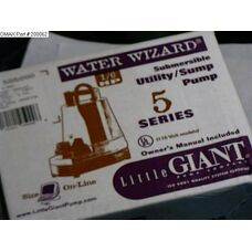PUMP,SUBMERS,1/6HP,115VAC ON/OFF SWITCH,GARD.FIT