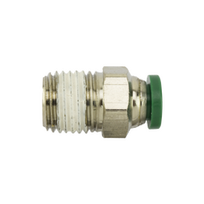 FITTING, PUSH-IN,1/4 TUBEx1/4 NPTM W/PTFE RING, BR FITTING, PUSH-IN,1/4 TUBEx1/4 NPTM W/PTFE RING, BR