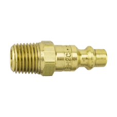 QD, NIPPLE, 1/4 BODY x 1/4 NPTM, BRASS