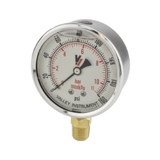GAUGE, 2-1/2 DIA.ABS CASE 160 PSI, 1/4 NPTM BOTTOM GAUGE, 2-1/2 DIA.ABS CASE 160 PSI, 1/4 NPTM BOTTOM