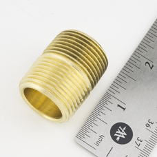 NIPPLE, 3/4", CLOSE, BRASS