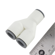 FITTING, PUSH-IN, Y UNION, 1/2IN TUBE OD, PUSH TO CONNECT FITTING, PUSH-IN, Y UNION, 1/2IN TUBE OD, PUSH TO CONNECT