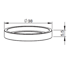 MZ-H.G. INSULATOR CERAMIC 38 X5,5
