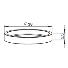 MZ-H.G. INSULATOR CERAMIC 38 X5,5